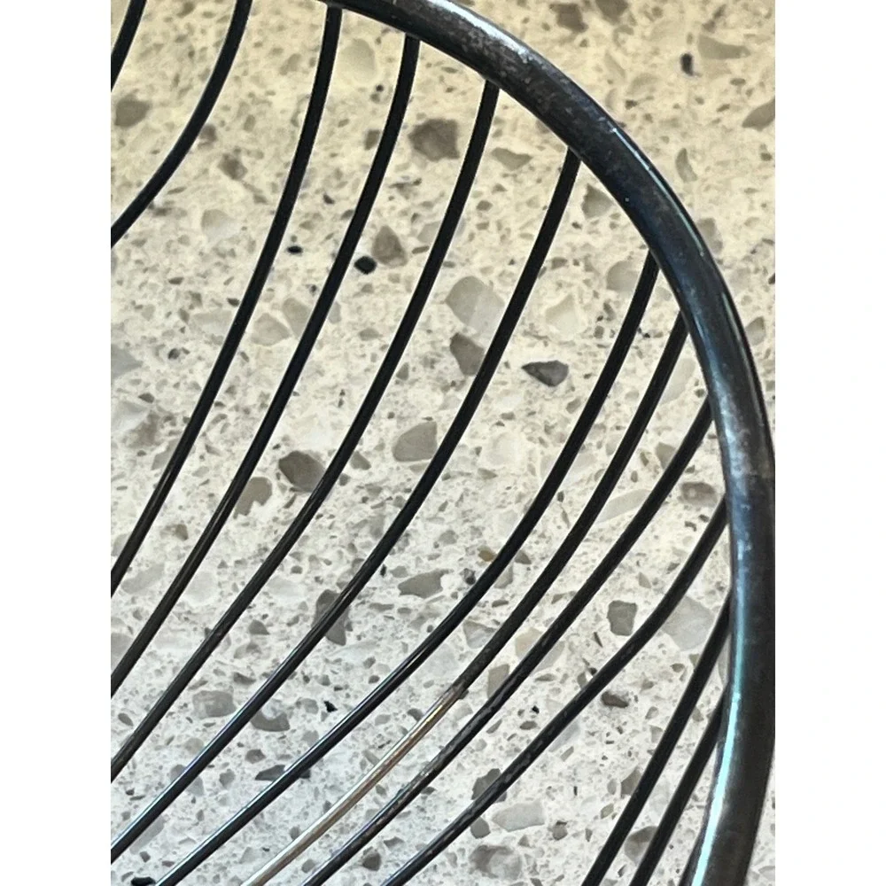 FB Rogers Silverplated Wire Fruit Basket Mid Century Modern Oval Centerpiece